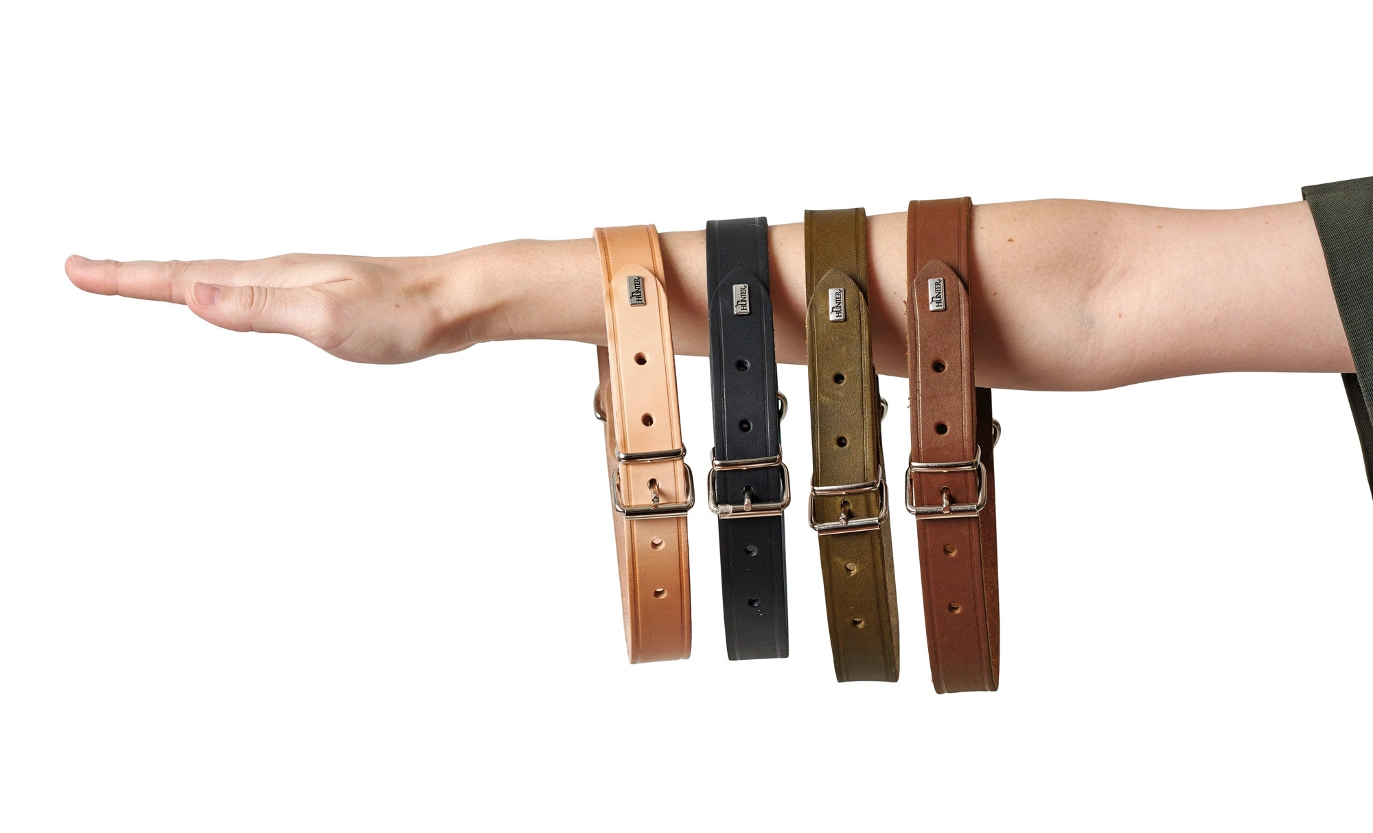 Hunter Aalborg Sport Cognac 32 hundehalsbånd - 24-29 cm